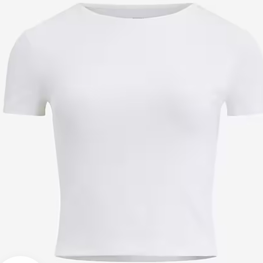 Body contour crop top short sleeve